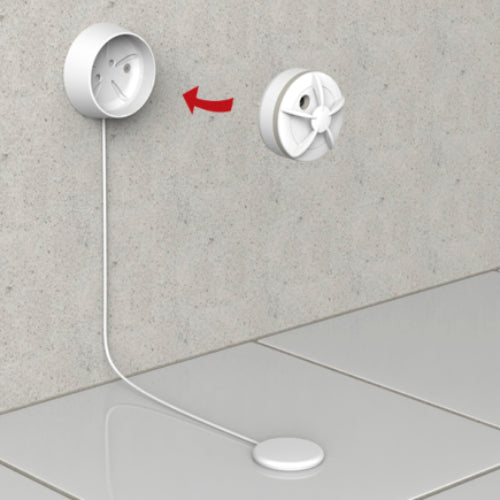 Monteringsbase for trådløs seriekoblet vannlekkasjevarsler – Cavius - Trygg365