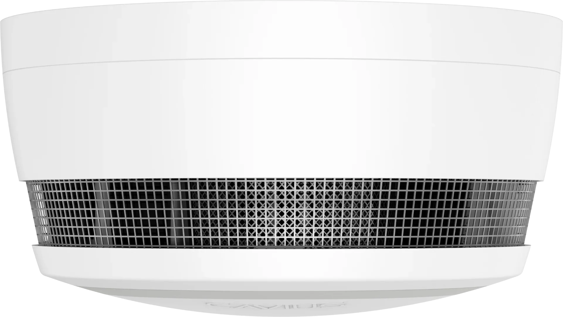 Hvit, moderne røykvarsler med ventilasjonsgitter for brannsikkerhet i hjem og bedrift