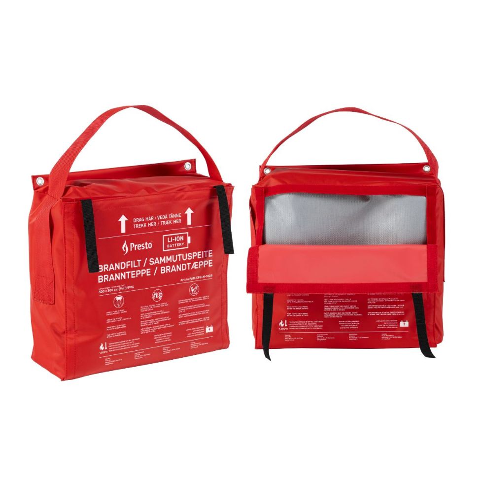 Brannteppe for litium-ionbatteribranner (3 x 3 m) - Trygg365