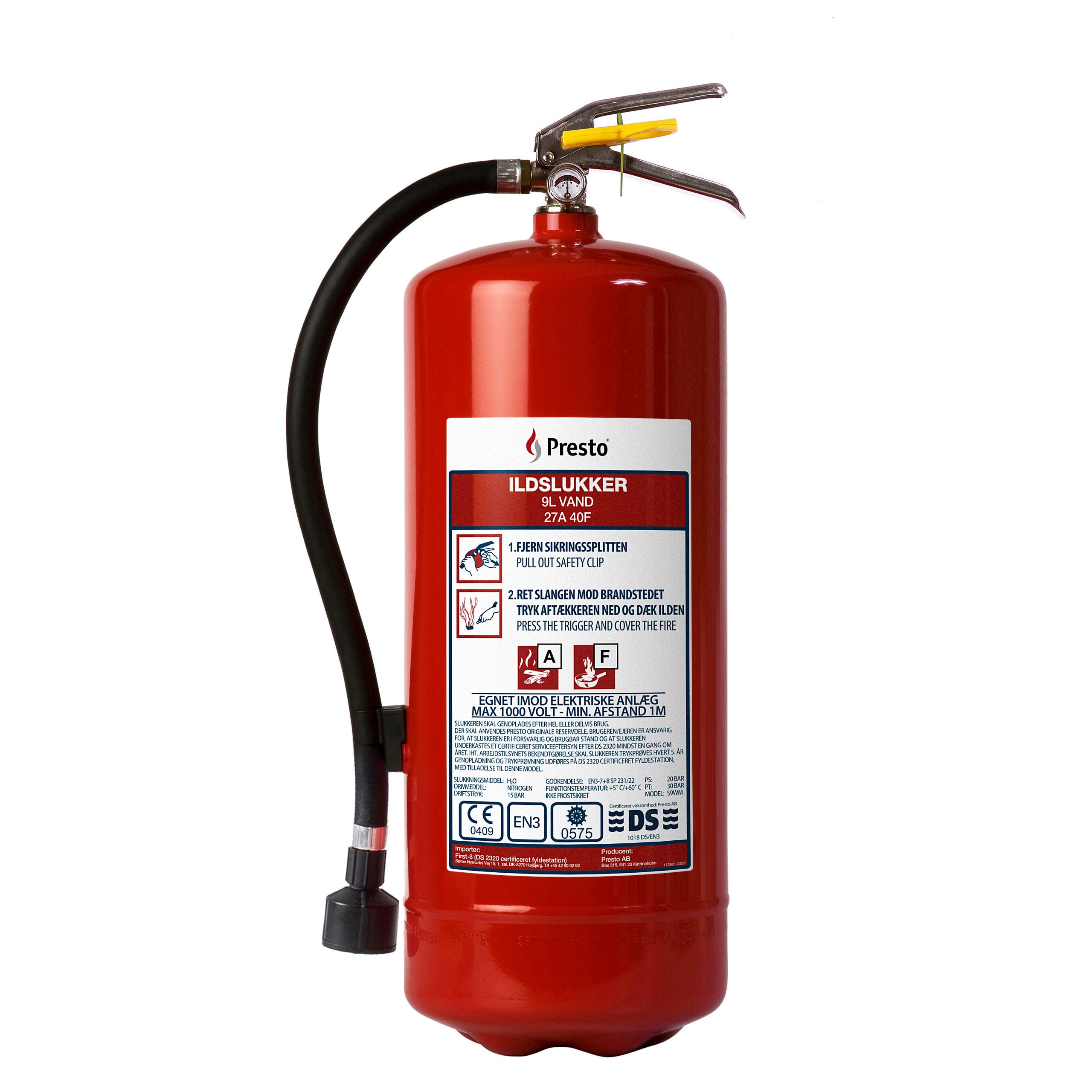 Presto vannslukker 9L - Trygg365