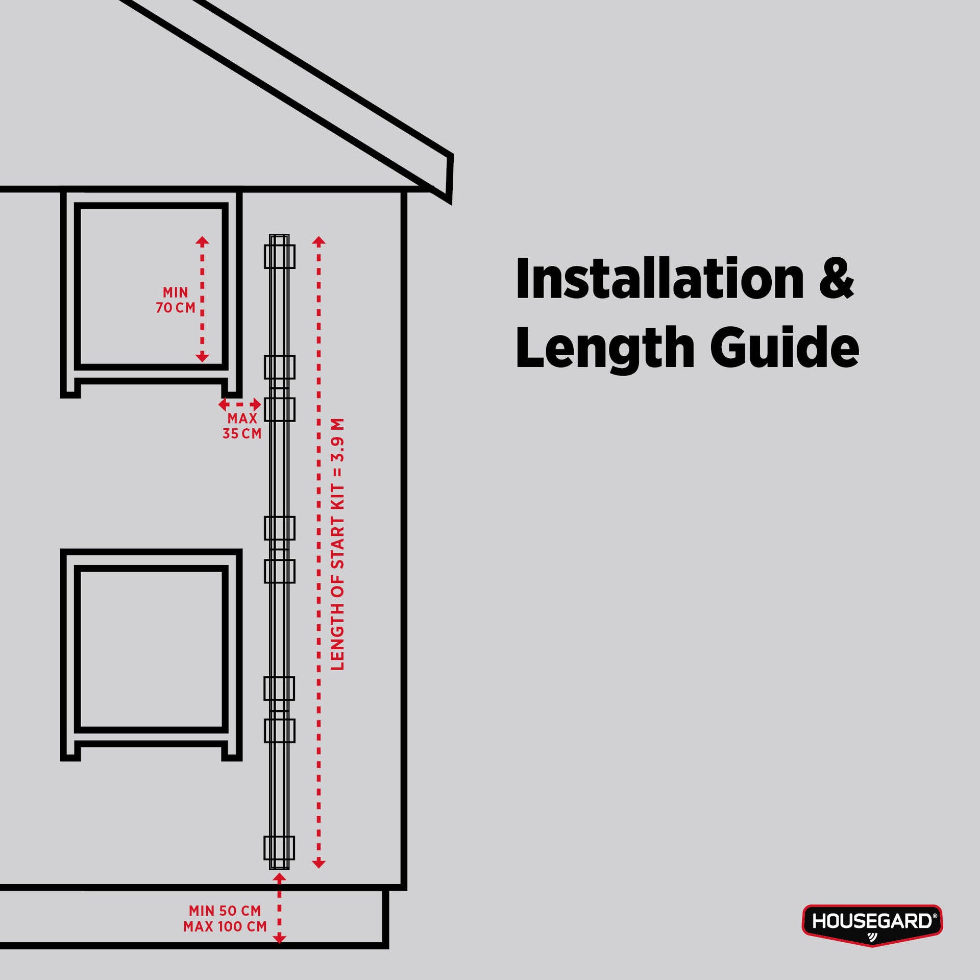 Housegard utfellbar rømningsstige (brannstige)