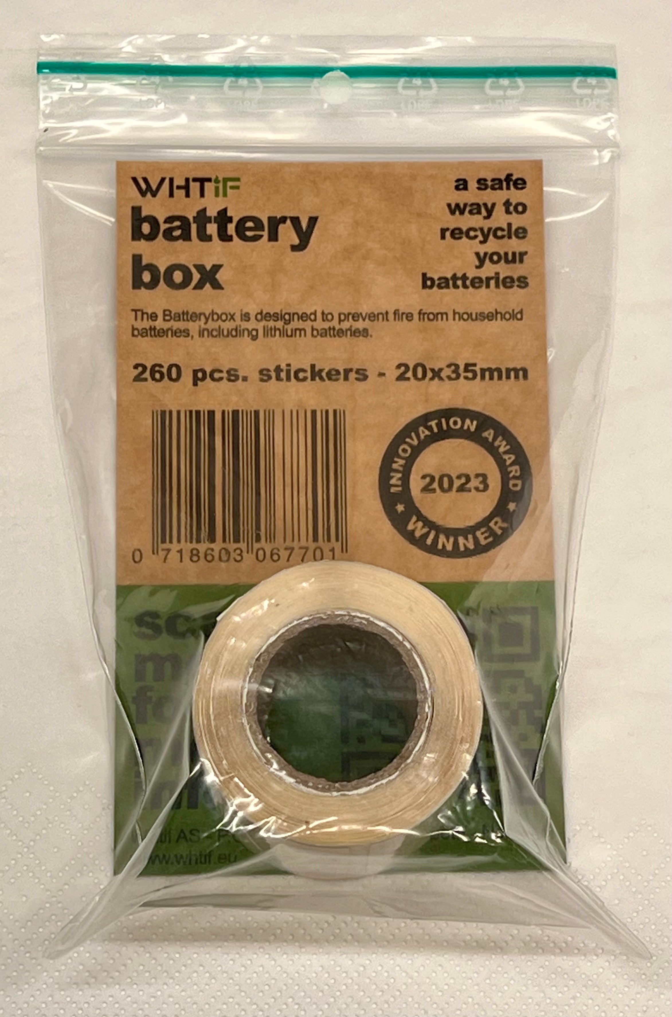 Ekstra Klistremerker til Battery Box - Trygg365