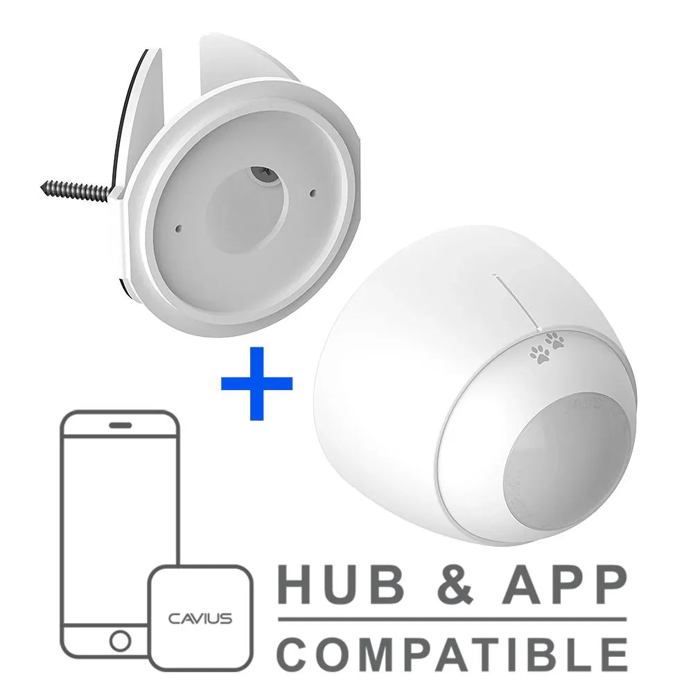 Trådløs bevegelsessensor med brakett, kompatibel med app og smarthus hub