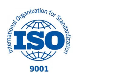 ISO 9001 sertifiseringslogo med globus, kvalitetsstandard for sikkerhetstjenester
