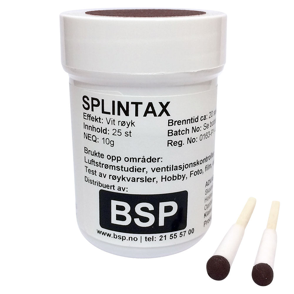 Splintax røykstikker – 25 stk. Testutstyr - Trygg365