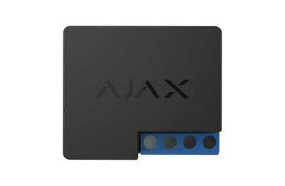 Sort Ajax relemodul for alarmsystem, monteringsklar sikkerhetsprodukt