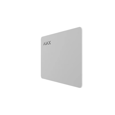 Hvit Ajax adgangskontroll RFID-kort, minimalistisk sikkerhetsprodukt for alarmanlegg
