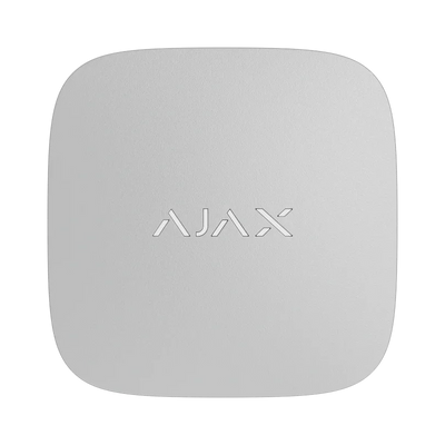 Hvit Ajax trådløs alarmsentral for hjem- og bedriftsikkerhet, minimalistisk design
