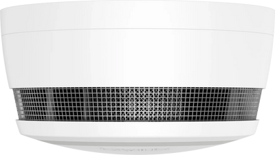 Hvit, moderne røykvarsler med ventilasjonsgitter for brannsikkerhet i hjem og bedrift