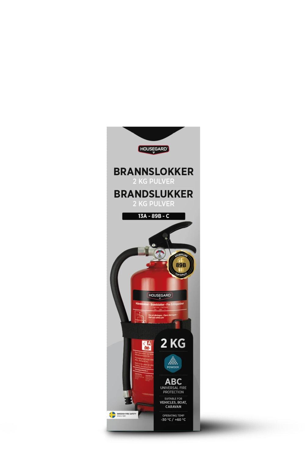 Housegard 2 kg pulverslukker