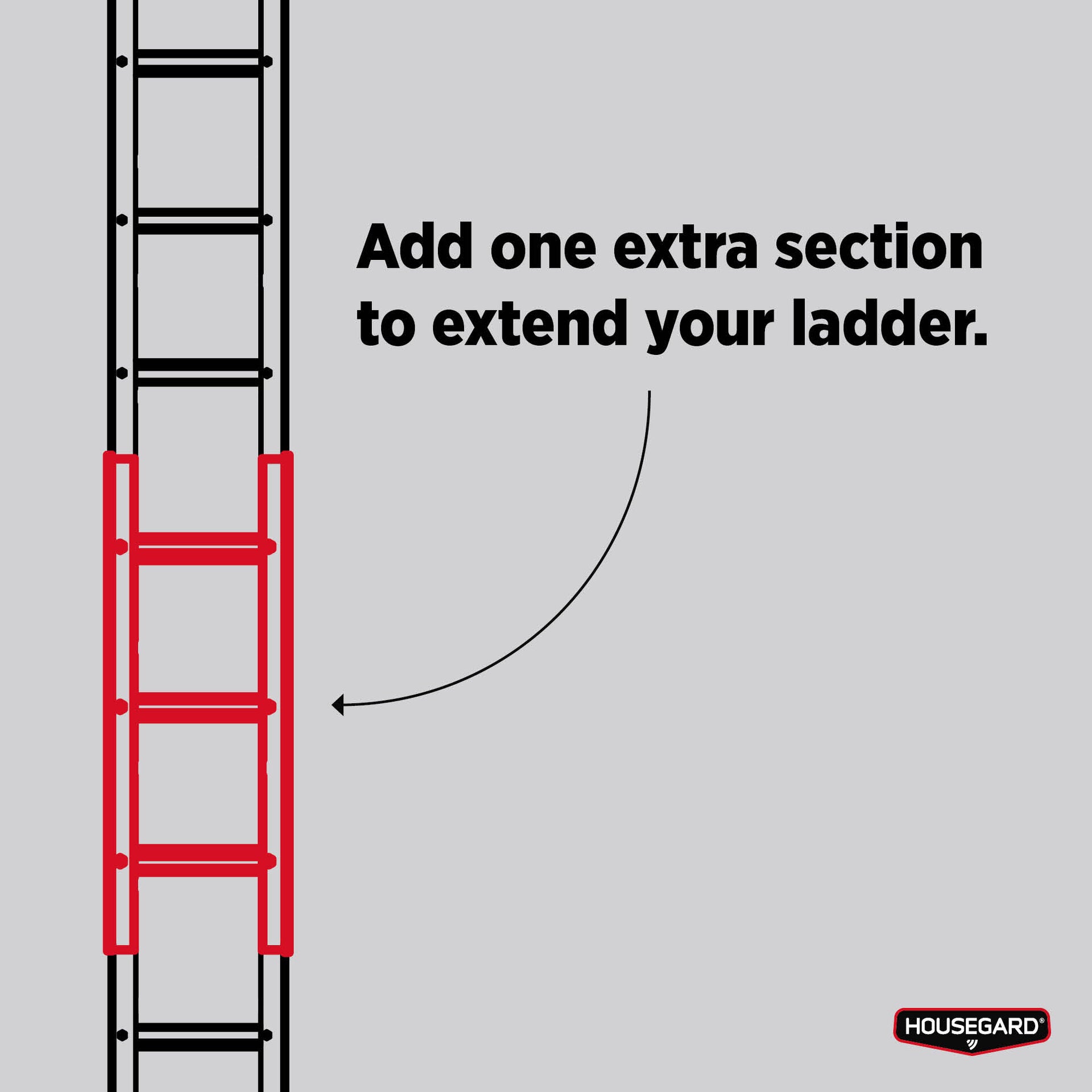 Housegard Forlengelsesdel til Brannstige / Rømningsstige