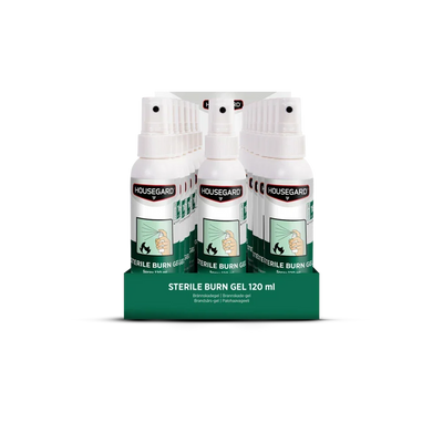 Housegard steril branngele 120ml sprayflasker, førstehjelp mot brannskader