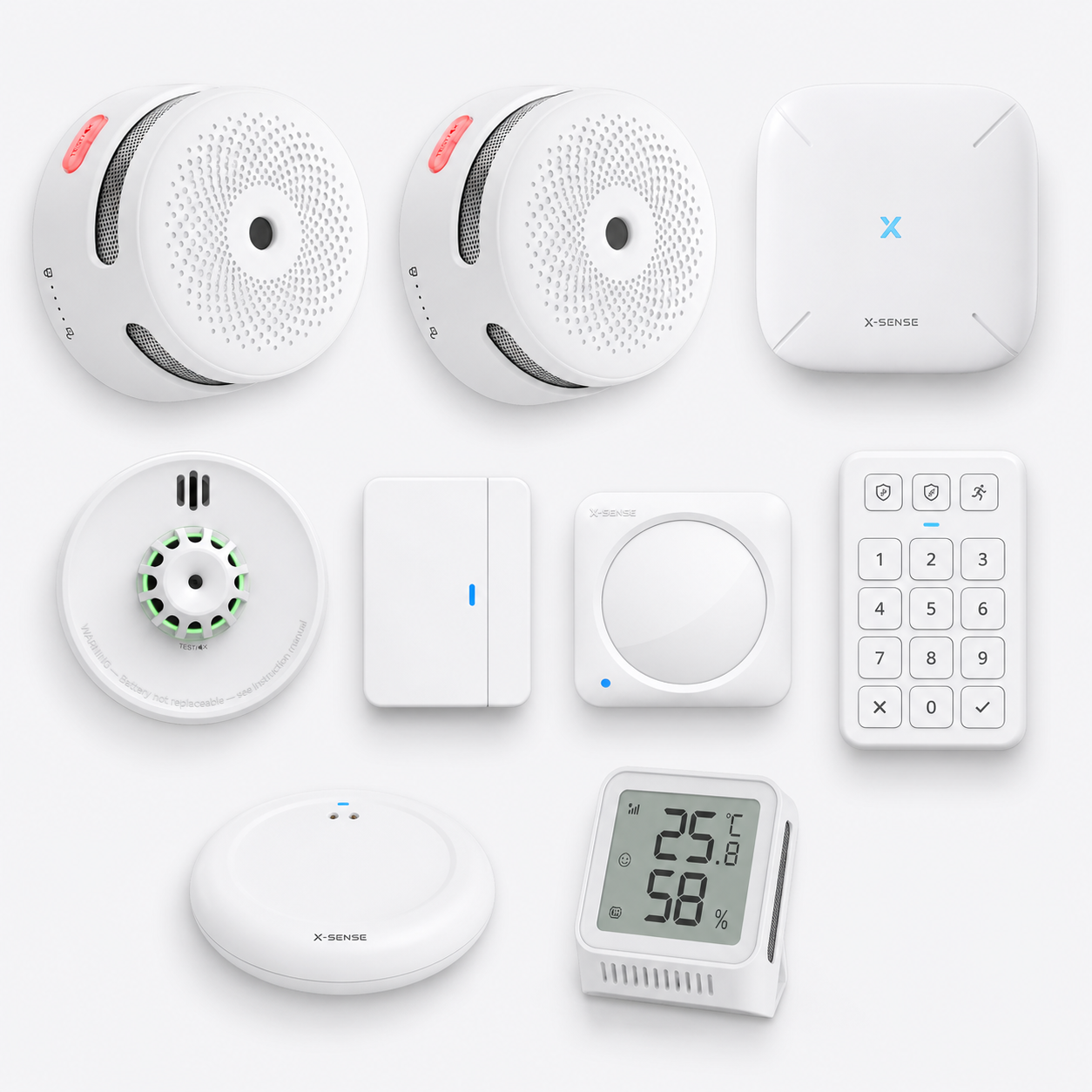 X-Sense alarmpakke, liten bolig