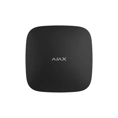 Sort Ajax sentralenhet for alarmsystem, minimalistisk design, sikkerhetsutstyr