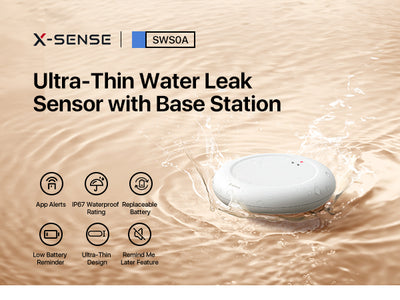 X-Sense ultratynn vannlekkasjesensor