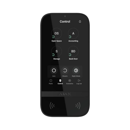 Ajax KeyPad TouchScreen Jeweller – Trådløs keypad med berøringsskjerm