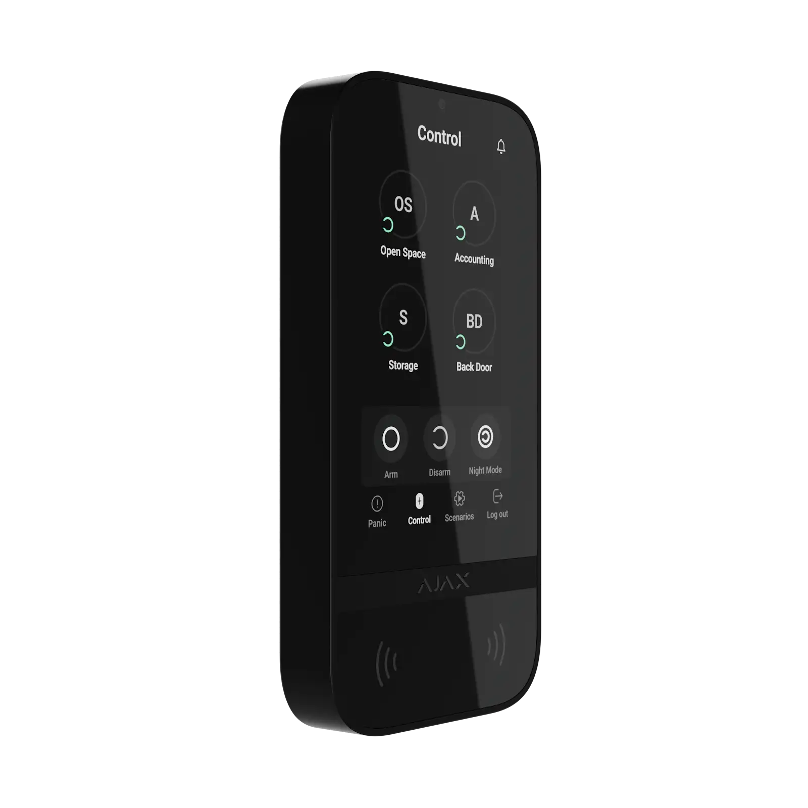 Ajax KeyPad TouchScreen Jeweller – Trådløs keypad med berøringsskjerm