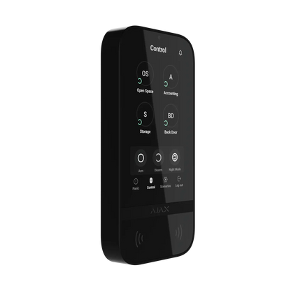 Ajax KeyPad TouchScreen Jeweller – Trådløs keypad med berøringsskjerm