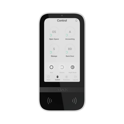 Ajax KeyPad TouchScreen Jeweller – Trådløs keypad med berøringsskjerm