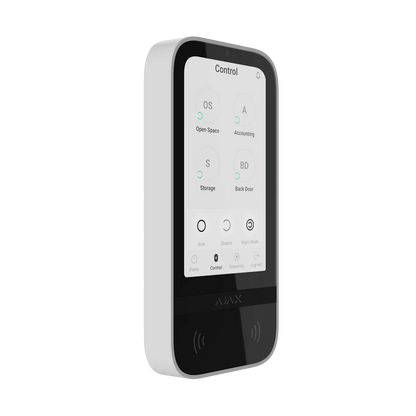 Ajax KeyPad TouchScreen Jeweller – Trådløs keypad med berøringsskjerm